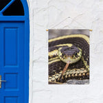 Garter Snake Print Garden Flag