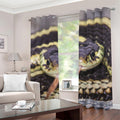 Garter Snake Print Grommet Curtains