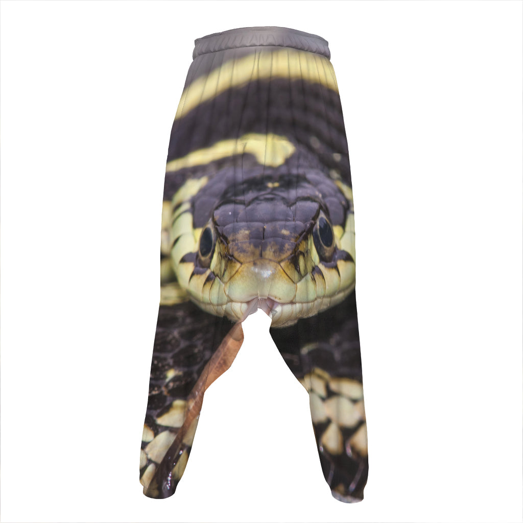 Garter Snake Print Hammer Pants