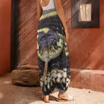 Garter Snake Print Harem Pants