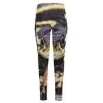 Garter Snake Print High-Waisted Pocket Leggings
