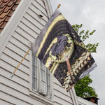 Garter Snake Print House Flag