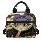 Garter Snake Print Insulated Lunch Bag