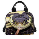Garter Snake Print Insulated Lunch Bag