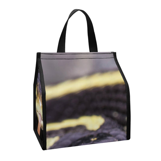 Garter Snake Print Insulated Lunch Tote