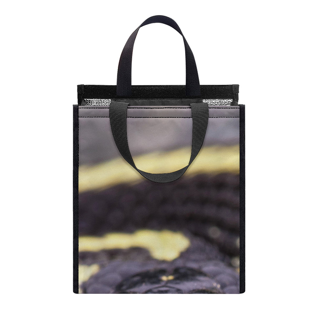 Garter Snake Print Insulated Lunch Tote