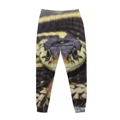 Garter Snake Print Jogger Pants