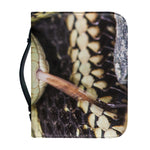 Garter Snake Print Leather Bible Cover