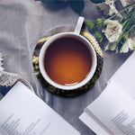 Garter Snake Print Leather Coaster Set