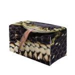 Garter Snake Print Leather Tissue Box Cover