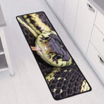 Garter Snake Print Long Kitchen Mat