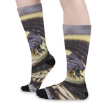 Garter Snake Print Long Socks
