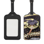 Garter Snake Print Luggage Tag