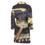 Garter Snake Print Men's Bathrobe
