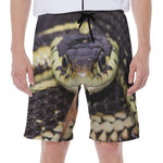 Garter Snake Print Men's Beach Shorts