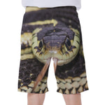 Garter Snake Print Men's Beach Shorts
