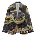 Garter Snake Print Men's Blazer