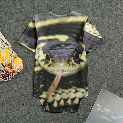 Garter Snake Print Men's Bodysuit
