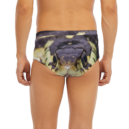 Garter Snake Print Men's Briefs