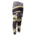 Garter Snake Print Men's Compression Pants