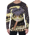 Garter Snake Print Men's Long Sleeve T-Shirt