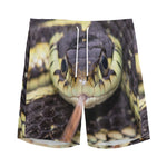 Garter Snake Print Men's Sports Shorts