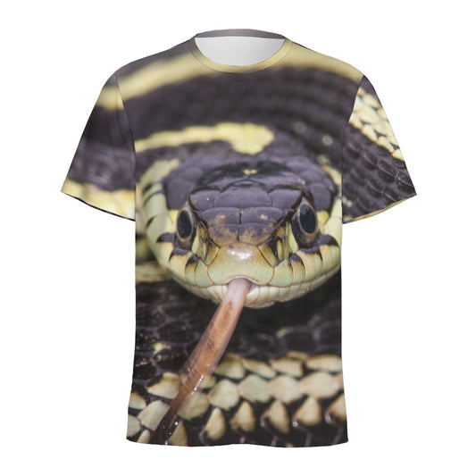 Garter Snake Print Men's Sports T-Shirt