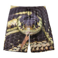 Garter Snake Print Men's Swim Trunks