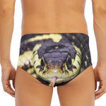 Garter Snake Print Men's Triangle Swim Briefs