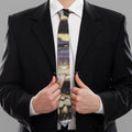 Garter Snake Print Necktie