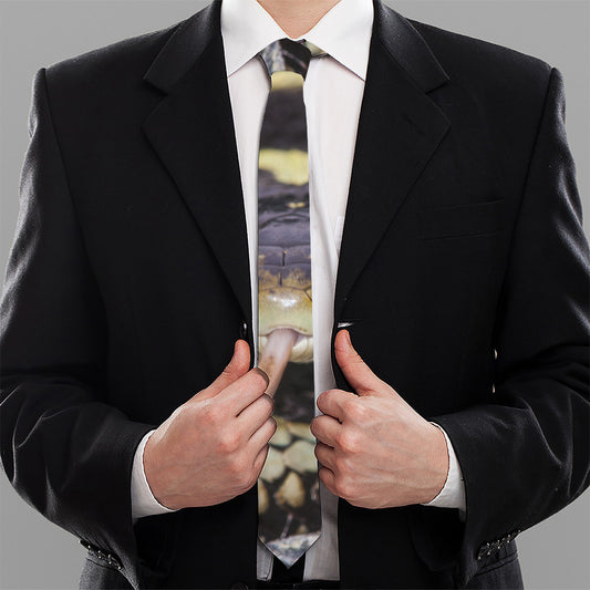 Garter Snake Print Necktie