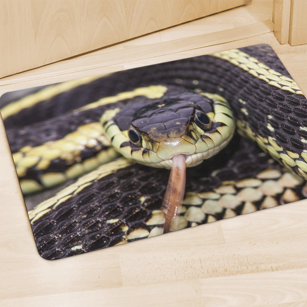 Garter Snake Print Polyester Doormat