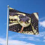 Garter Snake Print Polyester Flag