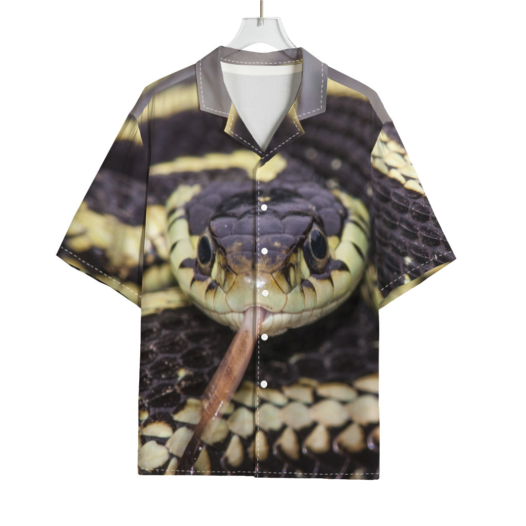 Garter Snake Print Rayon Hawaiian Shirt