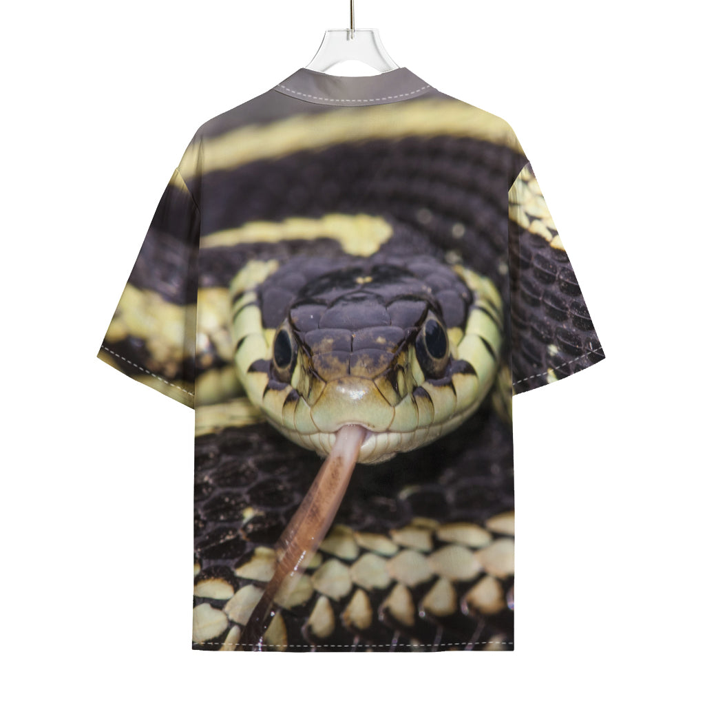 Garter Snake Print Rayon Hawaiian Shirt