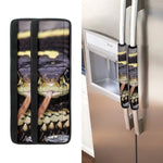 Garter Snake Print Refrigerator Handle Covers