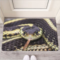 Garter Snake Print Rubber Doormat