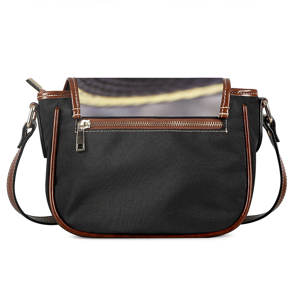 Garter Snake Print Saddle Bag