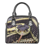 Garter Snake Print Shoulder Handbag
