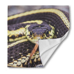 Garter Snake Print Silk Bandana