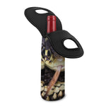 Garter Snake Print Single Neoprene Wine Tote