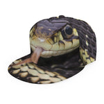 Garter Snake Print Snapback Cap