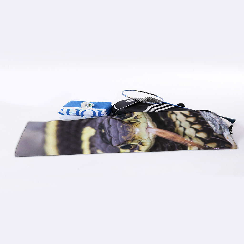 Garter Snake Print Sports Towel