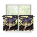 Garter Snake Print Tier Curtains