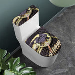 Garter Snake Print Toilet Lid And Tank Cover Set