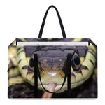 Garter Snake Print Utility Tote Bag