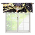 Garter Snake Print Window Valance