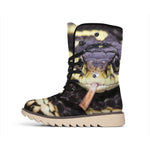 Garter Snake Print Winter Boots