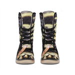 Garter Snake Print Winter Boots