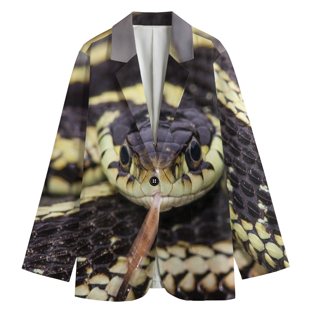 Garter Snake Print Women's Blazer